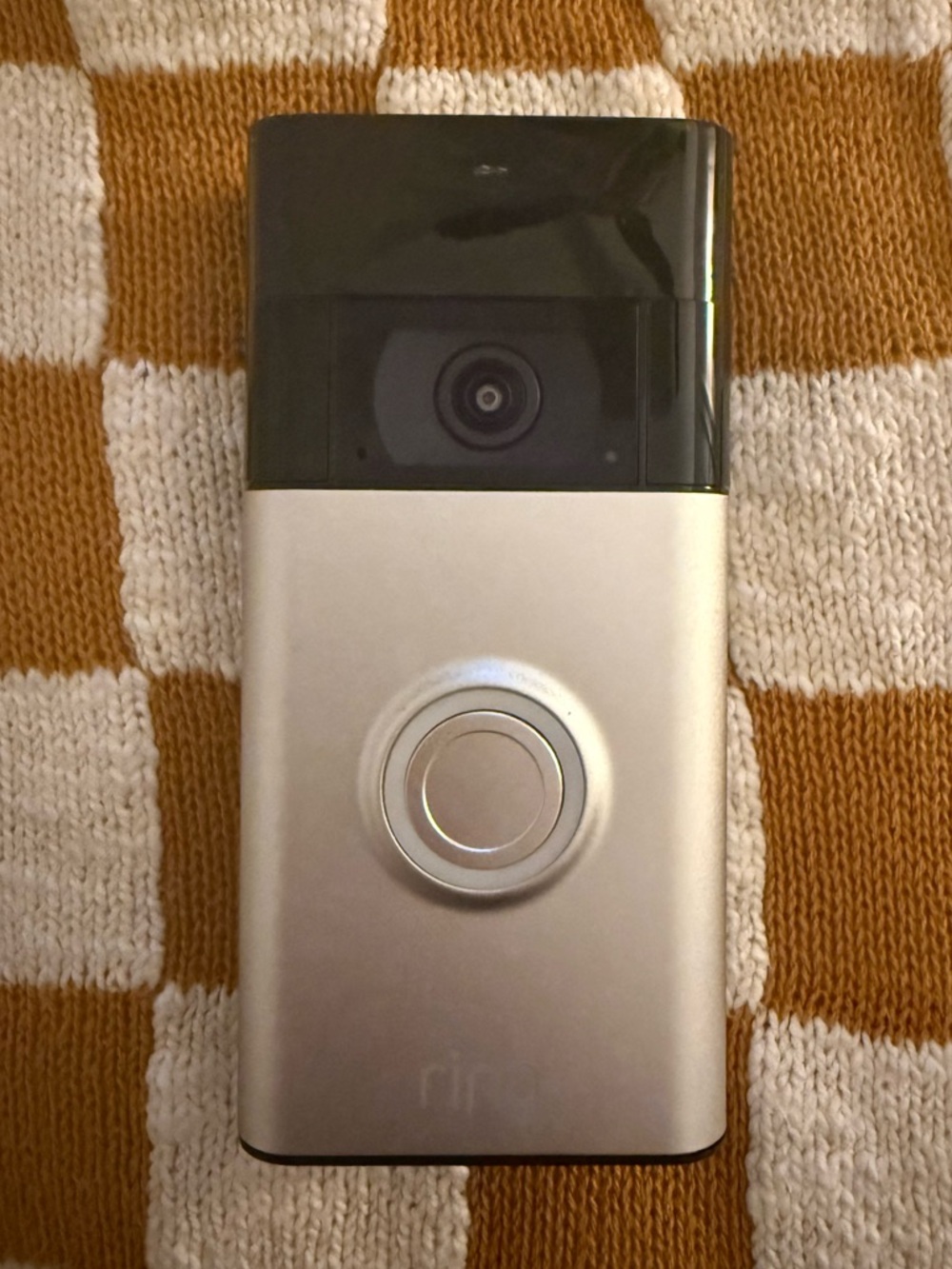 2nd Generation Ring Video Doorbell in Silver and Black
